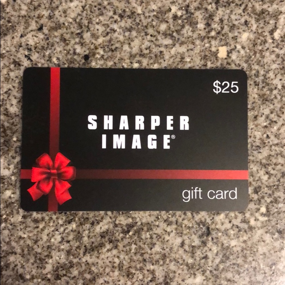 Sharper image gift card $25 off $50